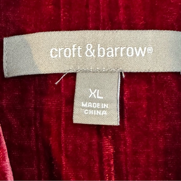 Croft & Barrow Burgundy Red Jacket Blazer - Picture 10 of 11